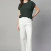 Women Cottonworld Round Neck | Regular Fit^Women's Cotton Bamboo Elastane Regular Fit Tshirt