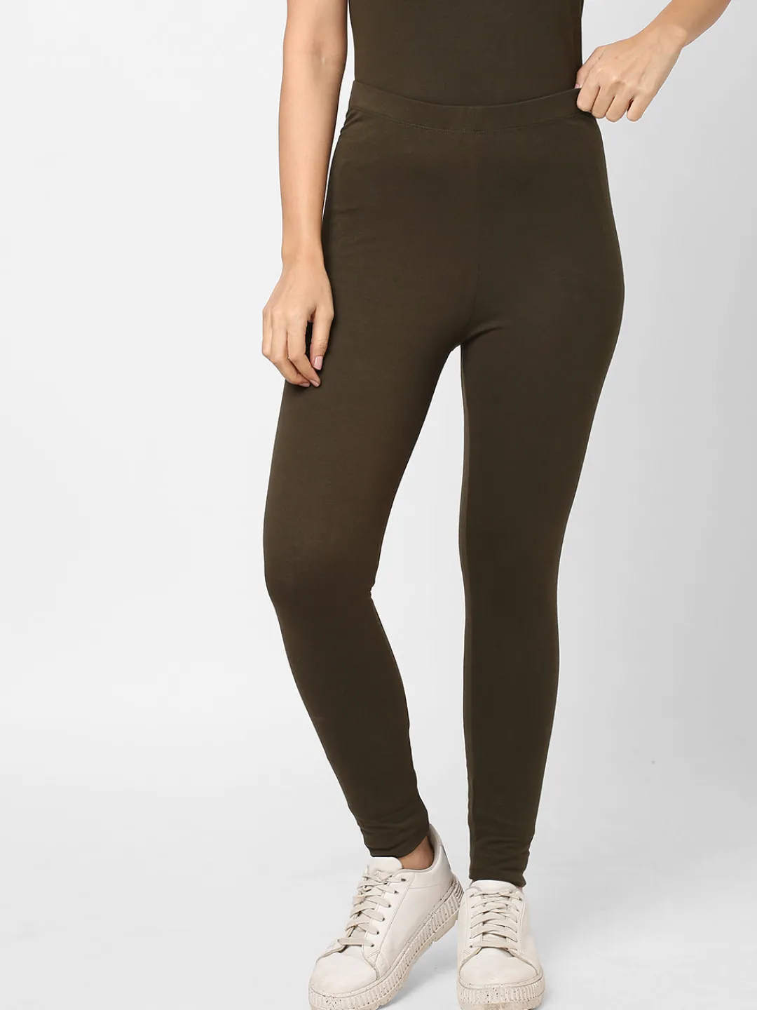 Women Cottonworld Leggings^Women's Cotton Elastane Slim Fit Knit Tights