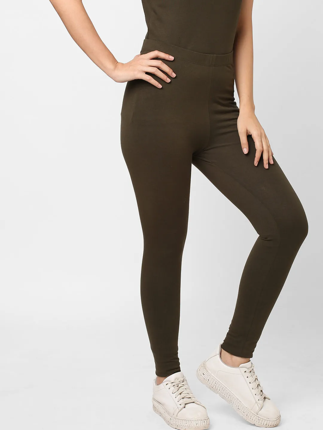 Women Cottonworld Leggings^Women's Cotton Elastane Slim Fit Knit Tights