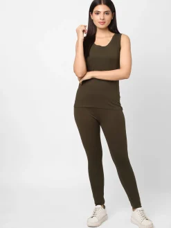 Women Cottonworld Leggings^Women's Cotton Elastane Slim Fit Knit Tights
