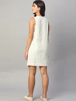 Women Cottonworld Dresses^Women's Cotton Flax Regular Fit Dress
