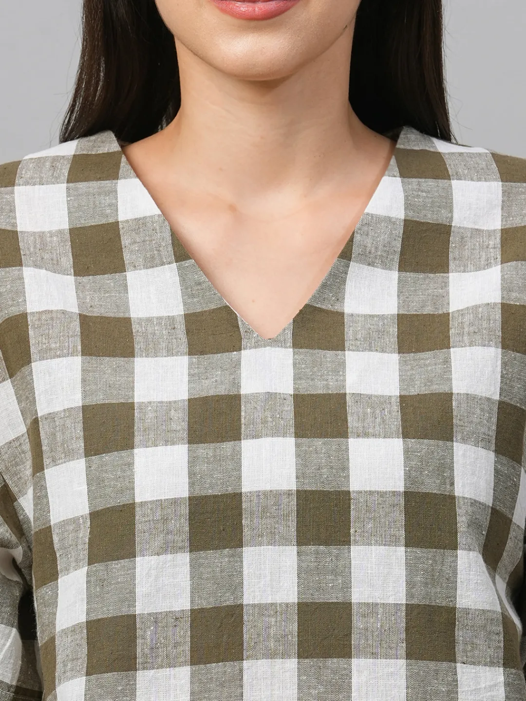Women Cottonworld Tops & Shirts | Tops & Shirts^Women's Cotton Linen Regular Fit Blouse