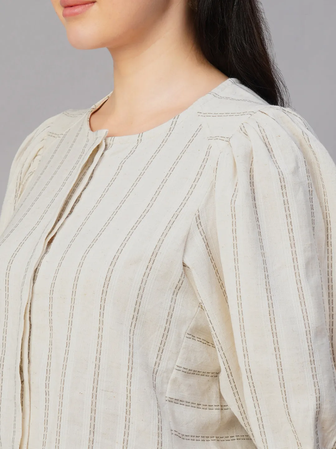 Women Cottonworld Tops & Shirts | Tops & Shirts^Women's Cotton Linen Regular Fit Blouse