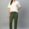 Women Cottonworld Trousers^Women's Cotton Lycra Regular Fit Pant