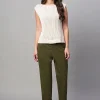 Women Cottonworld Trousers^Women's Cotton Lycra Regular Fit Pant