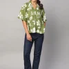 Women Cottonworld Tops & Shirts | Tops & Shirts^Women's Linen Viscose Boxy Fit Blouse