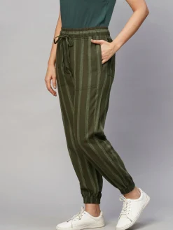 Women Cottonworld Pants | Pants^Women's Viscose Linen Regular Fit Pant