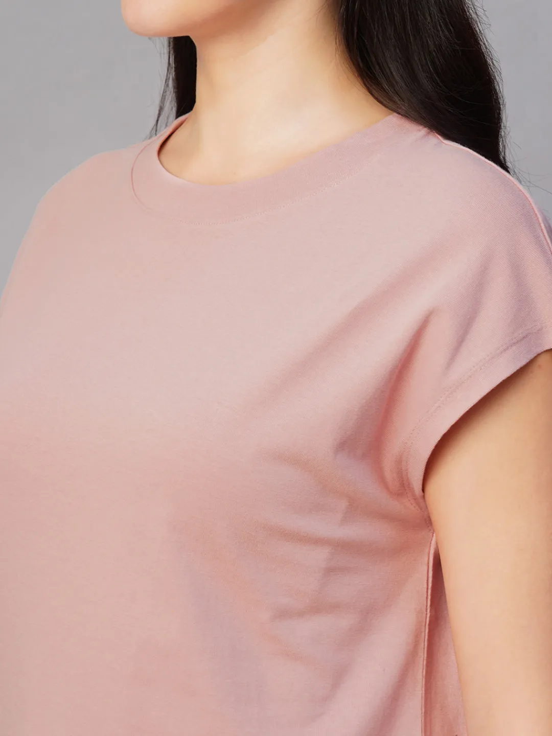 Women Cottonworld Round Neck | Regular Fit^Women's 100% Cotton Regular Fit Tshirt