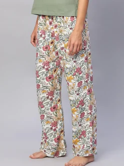 Women Cottonworld Loungewear^Women's 100% Viscose Regular Fit Pyjama
