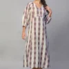 Women Cottonworld Dresses^Women's Cotton Flax Regular Fit Dress