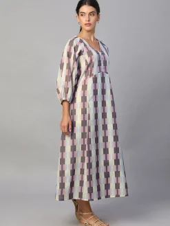 Women Cottonworld Dresses^Women's Cotton Flax Regular Fit Dress