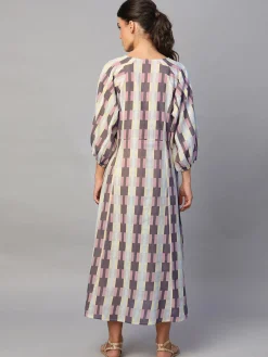 Women Cottonworld Dresses^Women's Cotton Flax Regular Fit Dress