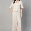 Women Cottonworld Culottes | Womens Co-Ord Sets^Women's Cotton Linen Regular Fit Culotte