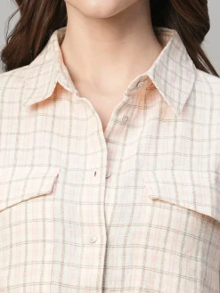 Women Cottonworld Tops & Shirts | Tops & Shirts^Women's Cotton Linen Regular Fit Blouse