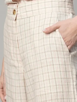 Women Cottonworld Culottes | Womens Co-Ord Sets^Women's Cotton Linen Regular Fit Culotte