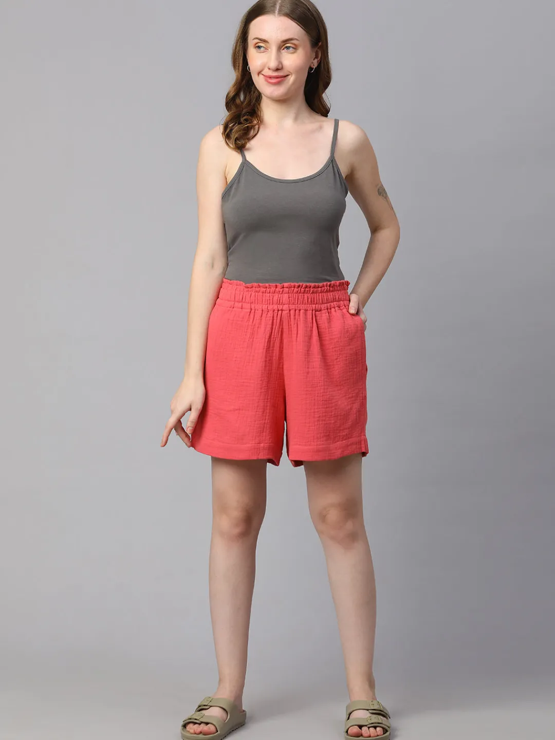 Women Cottonworld Shorts^Women's Cotton Regular Fit Shorts