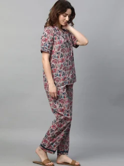 Women Cottonworld Loungewear^Women's Cotton Regular Fit Pyjama Suit