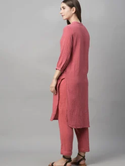 Women Cottonworld Womens Co-Ord Sets^Women's Cotton Regular Fit Kurta