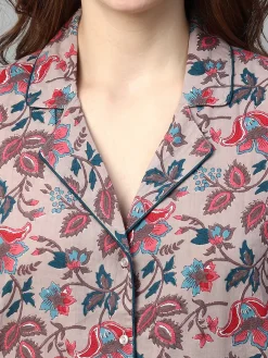 Women Cottonworld Loungewear^Women's Cotton Regular Fit Pyjama Suit