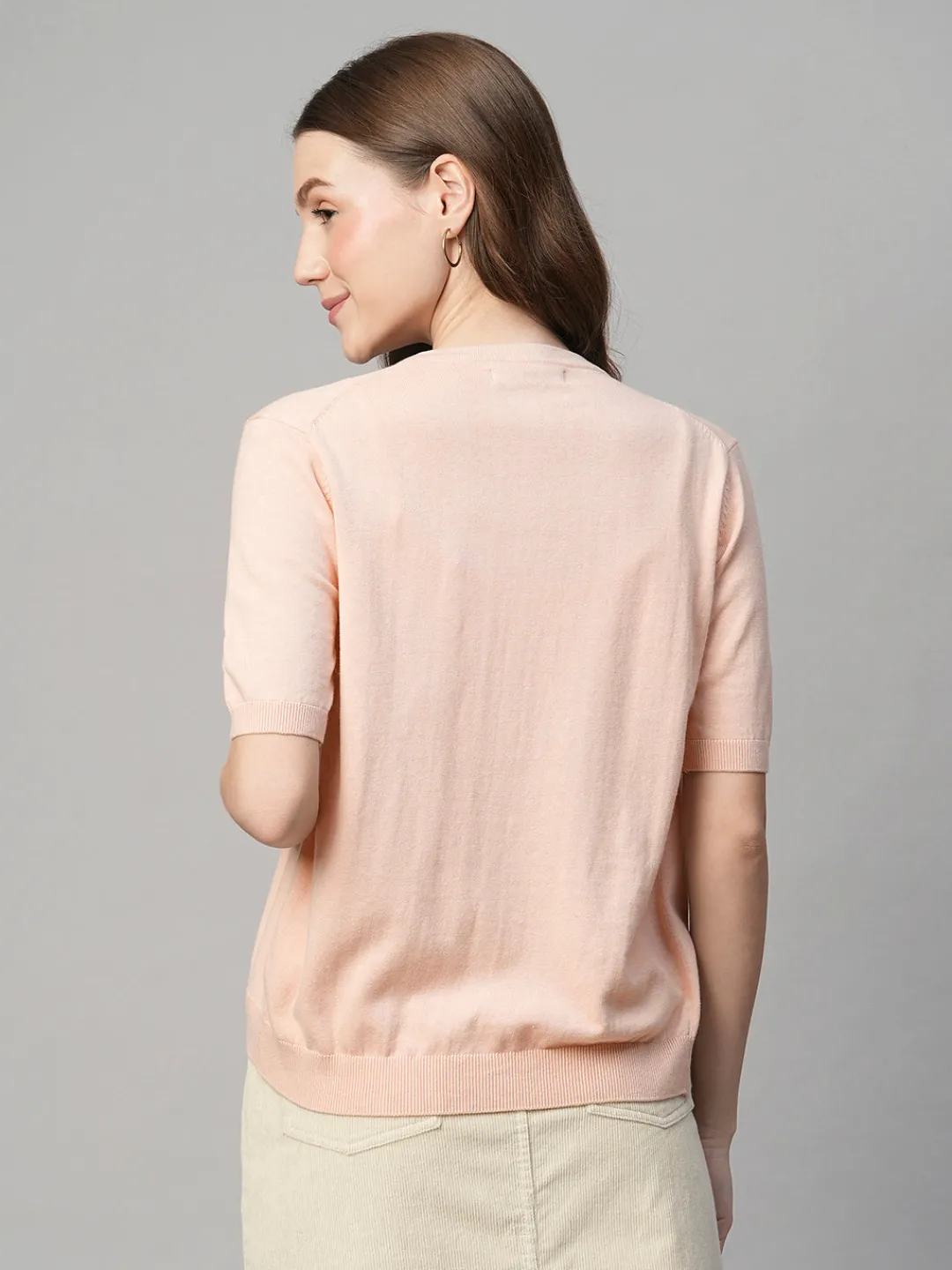 Women Cottonworld Round Neck | Regular Fit^Women's Cotton Viscose Regular Fit Tshirt