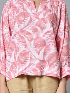 Women Cottonworld Tops & Shirts | Tops & Shirts^Women's Lyocell Linen Boxy Fit Blouse