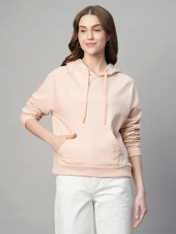 Women Cottonworld Women | Regular Fit^Women's Organic Cotton Regular Fit Hoodie Sweatshirt