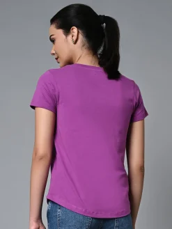 Women Cottonworld Round Neck | Regular Fit^Women's Cotton Regular Fit Tshirt