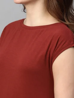Women Cottonworld Dresses^Women's Cotton Bamboo Elastane Regular Fit Kdress