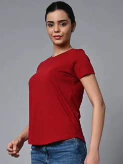 Women Cottonworld Round Neck | Regular Fit^Women's Cotton Regular Fit Tshirt