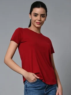Women Cottonworld Round Neck | Regular Fit^Women's Cotton Regular Fit Tshirt