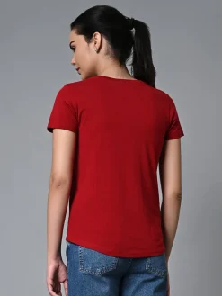 Women Cottonworld Round Neck | Regular Fit^Women's Cotton Regular Fit Tshirt