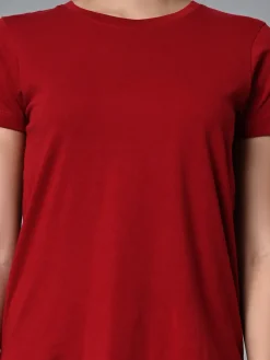Women Cottonworld Round Neck | Regular Fit^Women's Cotton Regular Fit Tshirt