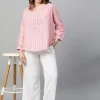 Women Cottonworld Tops & Shirts | Tops & Shirts^Women's Linen Regular Fit Blouse