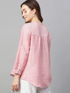 Women Cottonworld Tops & Shirts | Tops & Shirts^Women's Linen Regular Fit Blouse