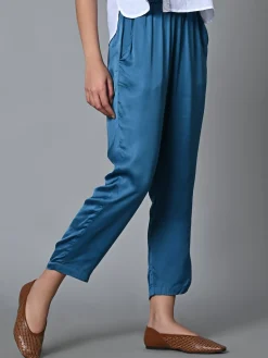Women Cottonworld Trousers^Women's Regular Fit Modal Pant