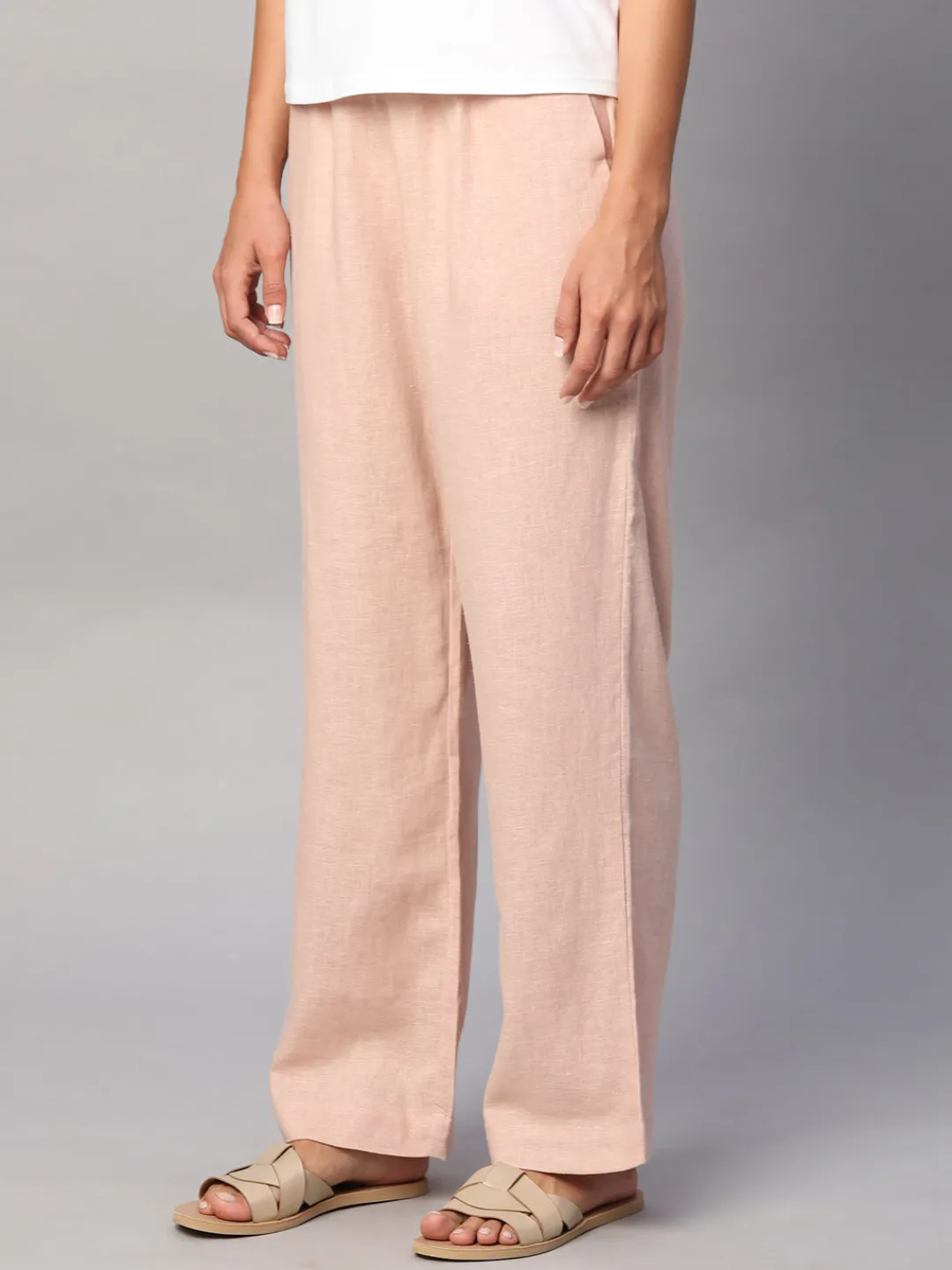 Women Cottonworld Trousers | Pants^Women's Linen Viscose Regular Fit Pant