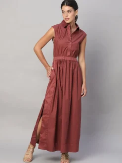 Women Cottonworld Dresses^Women's 100% Cotton Regular Fit Dress