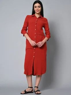 Women Cottonworld Dresses^Women's Cotton Regular Fit Dress