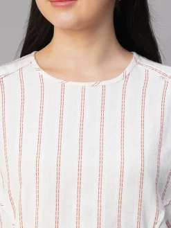 Women Cottonworld Tops & Shirts | Tops & Shirts^Women's al Cotton Linen Boxy Fit Blouse