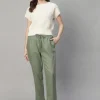Women Cottonworld Pants | Pants^Women's Linen Viscose Regular Fit Pant