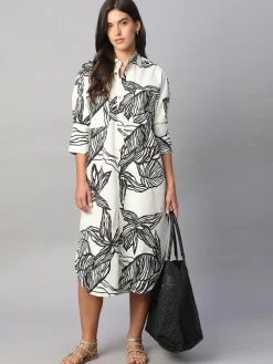 Women Cottonworld Dresses^Women's 100% Cotton Boxy Fit Dress