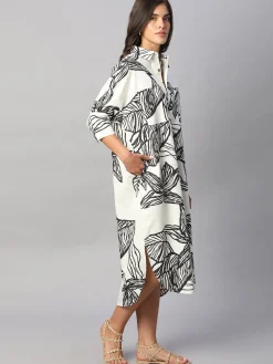 Women Cottonworld Dresses^Women's 100% Cotton Boxy Fit Dress