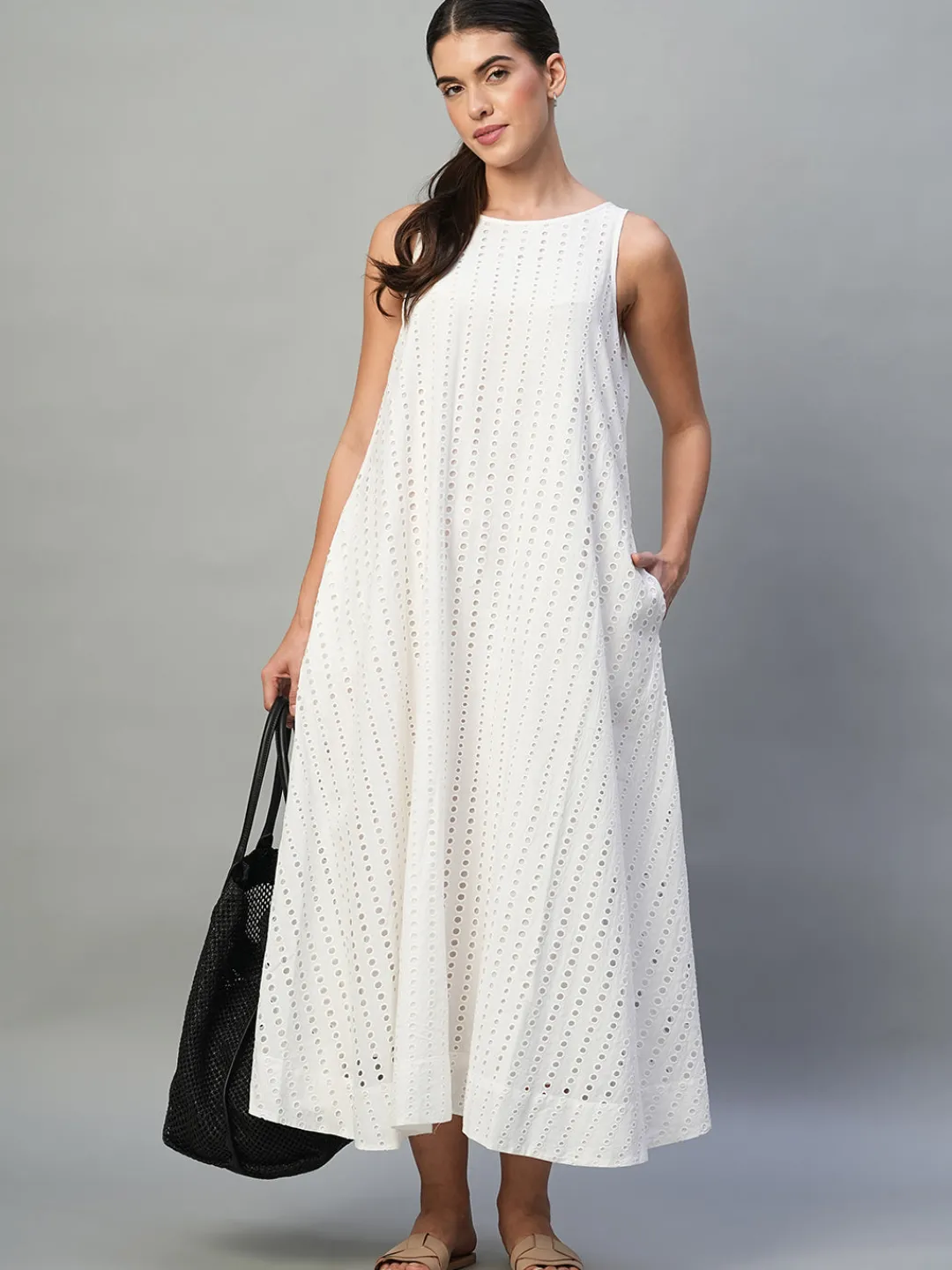 Women Cottonworld Dresses^Women's 100% Cotton Regular Fit Dress