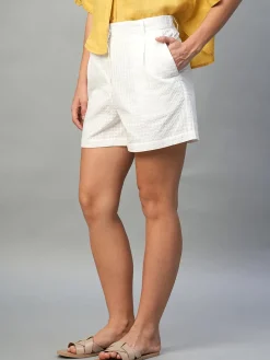 Women Cottonworld Shorts^Women's 100% Cotton Regular Fit Shorts