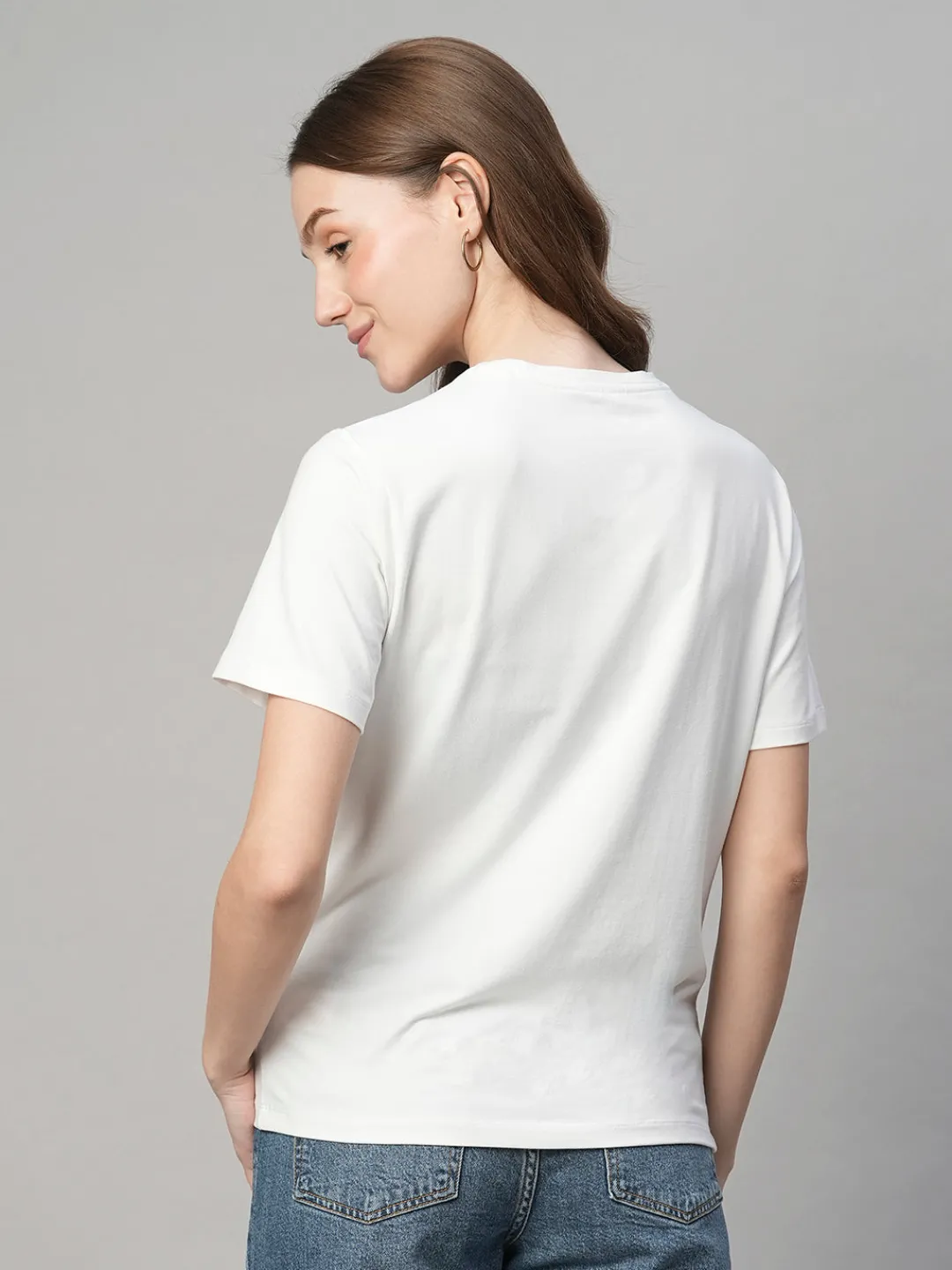 Women Cottonworld Round Neck | Regular Fit^Women's Cotton Bamboo Regular Fit Tshirt
