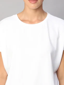 Women Cottonworld Women | Regular Fit^Women's Cotton Bamboo Elastane Regular Fit Tshirt