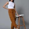 Women Cottonworld Vests^Women's Cotton Elastane Slim Fit Vest