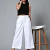 Women Cottonworld Culottes^Women's Cotton Elastane Regular Fit Culotte