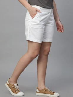 Women Cottonworld Shorts^Women's Cotton Elastane Regular Fit Shorts