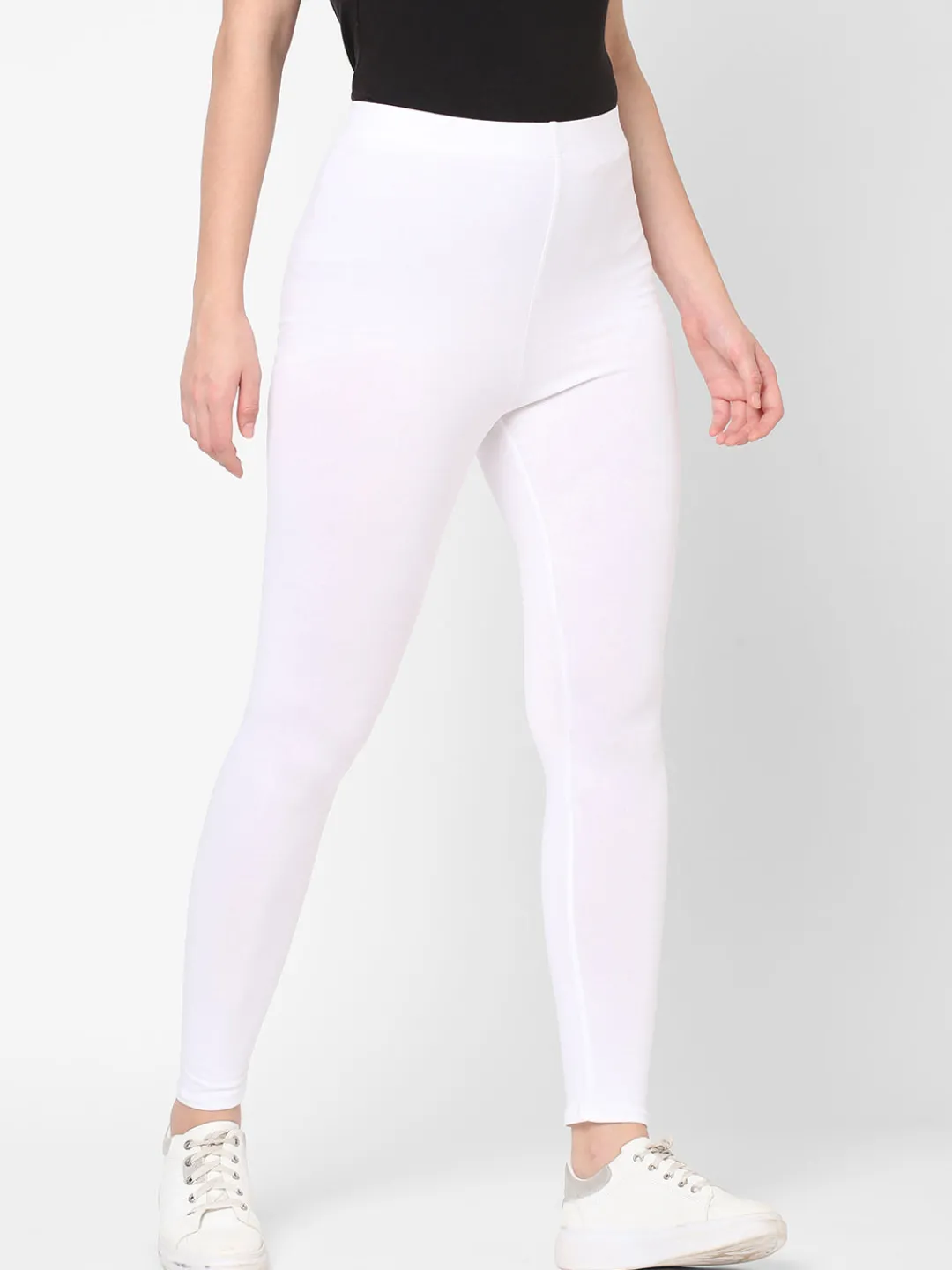 Women Cottonworld Leggings^Women's Cotton Elastane Slim Fit Knit Tights